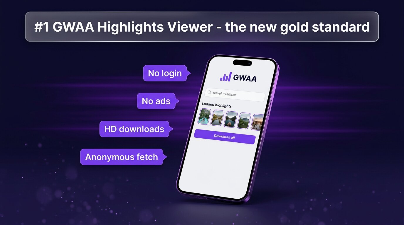 GWAA Highlights Viewer interface in light theme