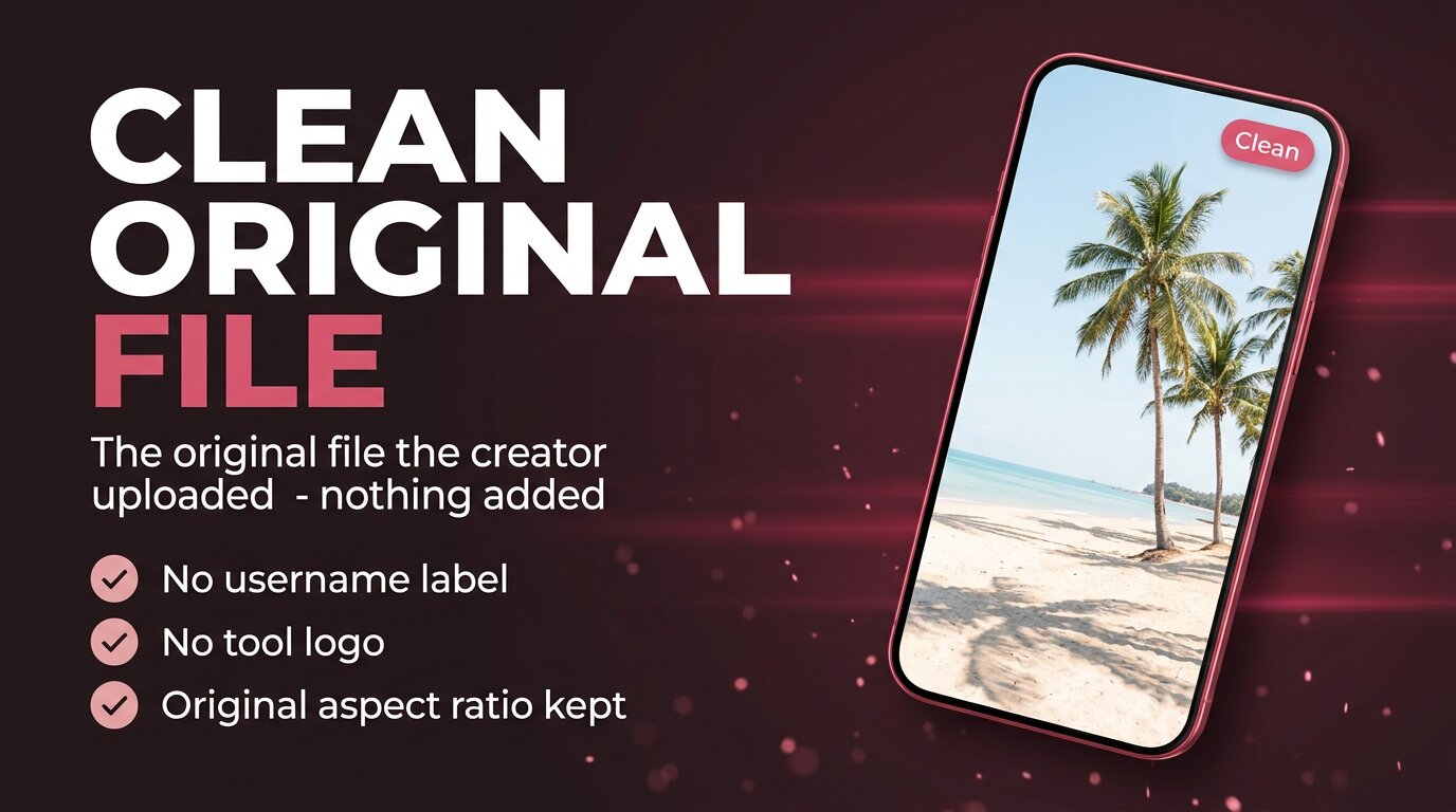 Phone showing clean lifestyle photo with no watermark or branding