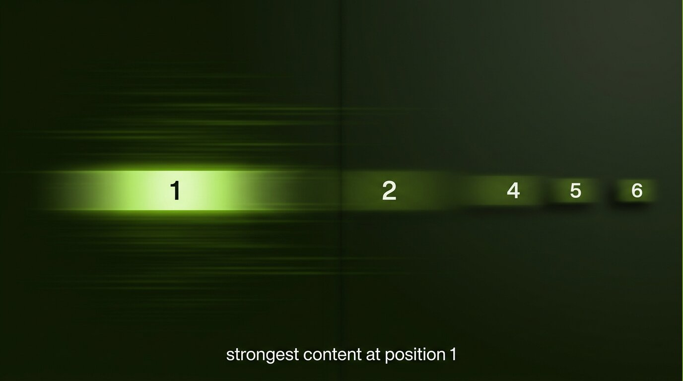 Card showing position 1 enlarged with strongest label