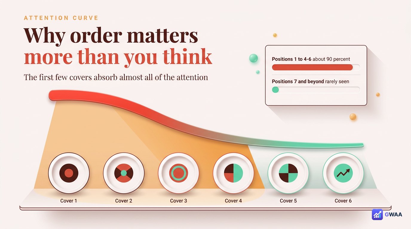 Card showing first 4-6 covers attention math
